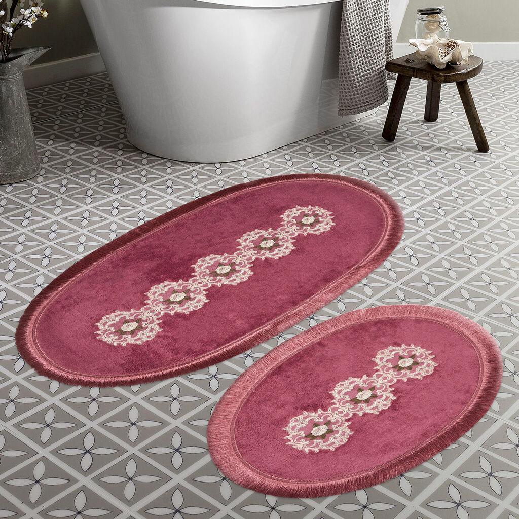 L'essentiel Maison Set prostirki za kupatilo Aln_E4_806, 2 Komada, Roze