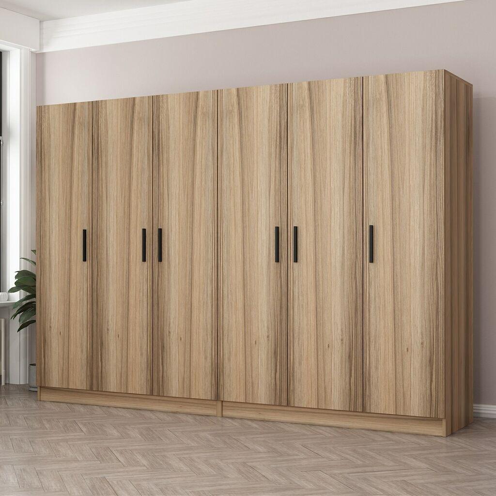 Hanah Home Garderober Kale-7631, 270x210x52 cm, Braon