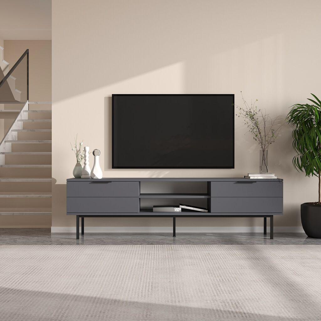 Hanah Home TV Komoda Paul, 180x50x29,6 cm, Antracit