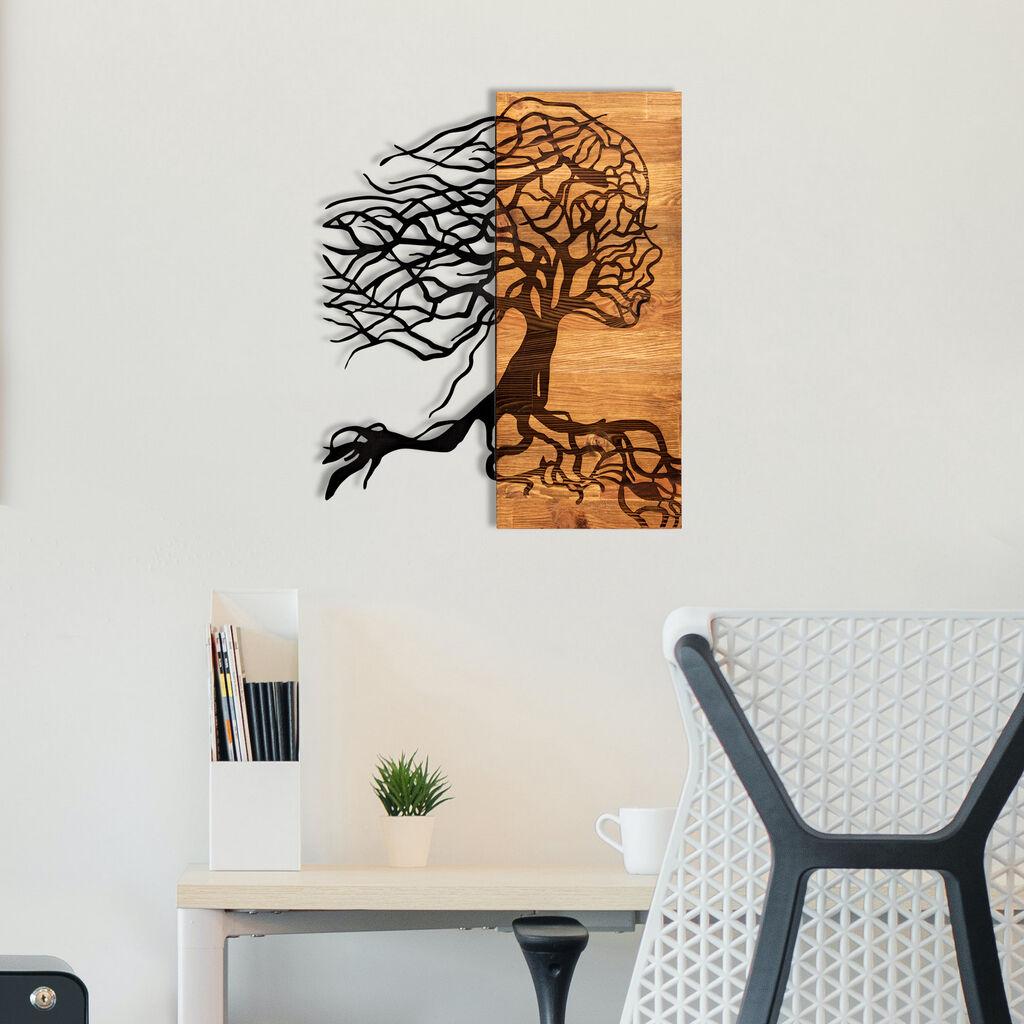 Wallity Zidna dekoracija Nefes, 47x58 cm, Smeđe boje
