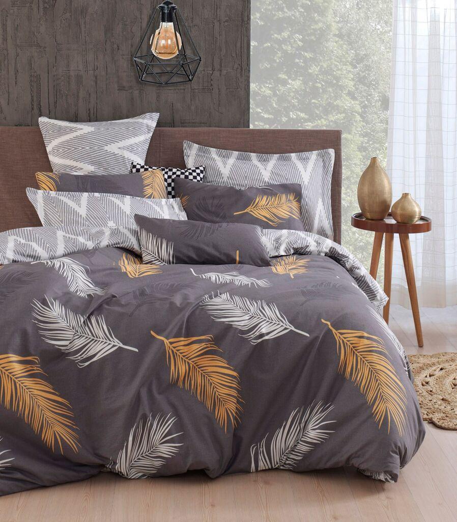 L'essentiel Maison Komplet posteljina Olivia, 200x220 cm, Zlatna-Siva