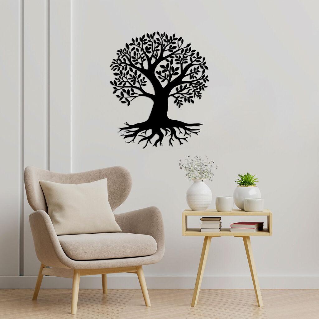 Wallity Zidna dekoracija Monumental Tree 2, 70 x 83 cm,  Crna
