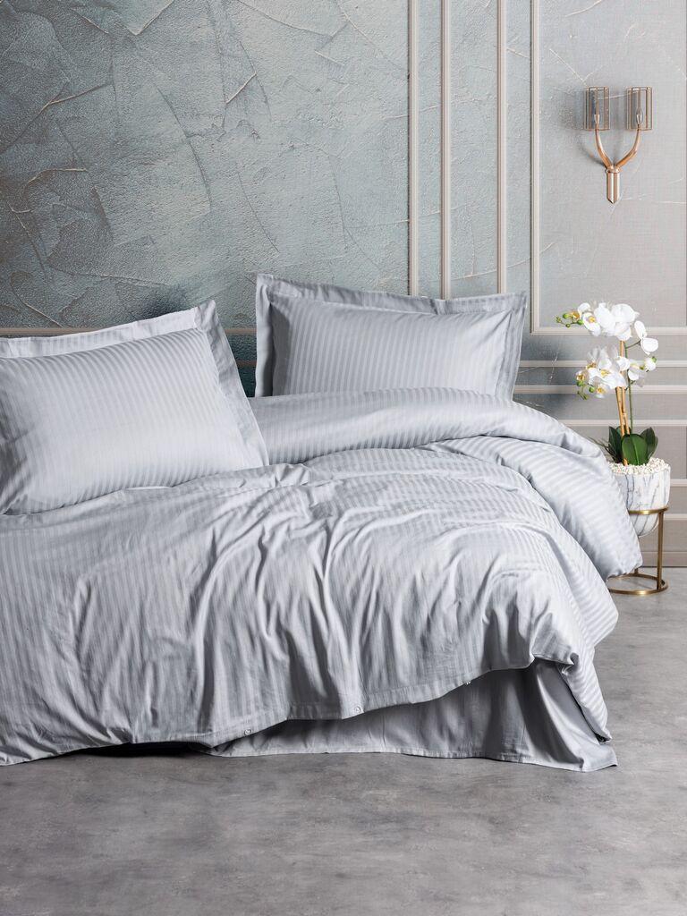 L'essentiel Maison Komplet posteljina Stripe, 200x220 cm, Siva