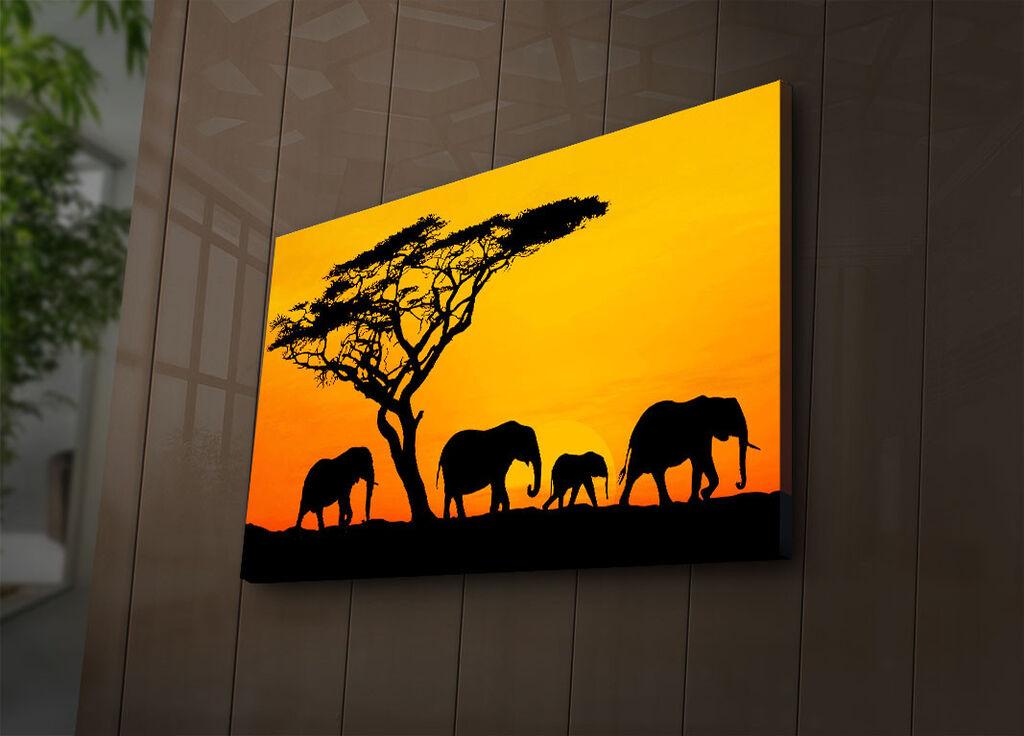 Wallity Slika na platnu sa LED osvetljenjem 45x70cm