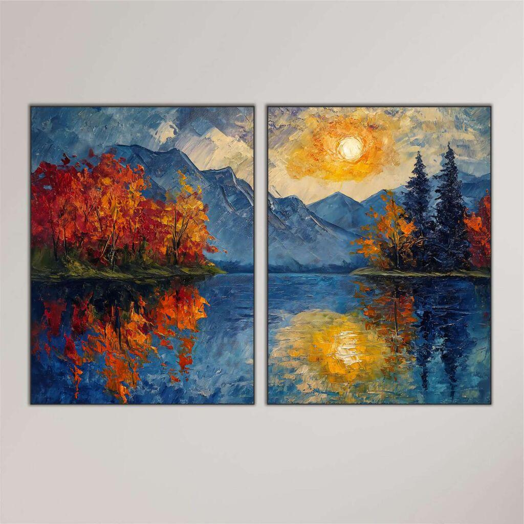 Wallity Slika Mdf-00121, 60x80 cm, 2 dela