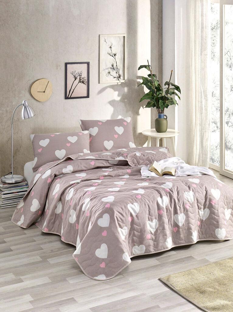L'essentiel Maison Prekrivač za francuski ležaj 155x200cm Roze-Beli