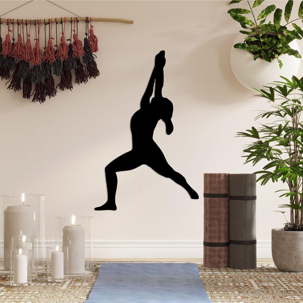 Wallity Zidna dekoracija Yoga 10, 45x55 cm, 1.5 mm, Crna