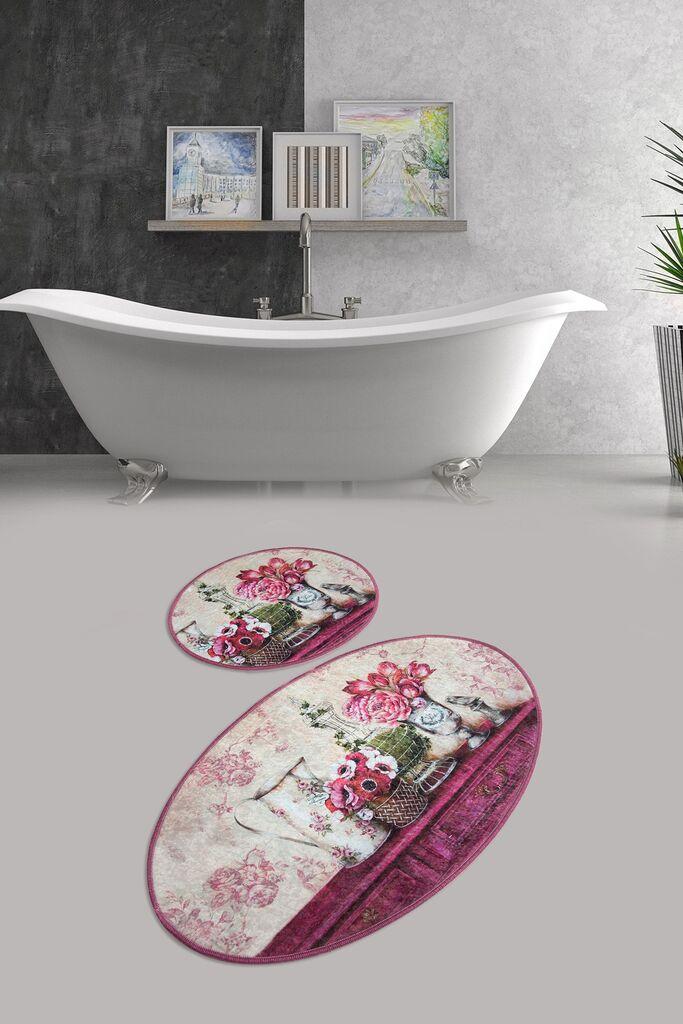 L'essentiel Maison Set 2 prostirke za kupatilo Šareni