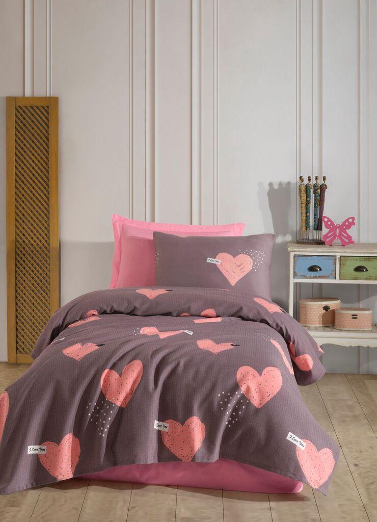 L'essentiel Maison Set posteljina Jana, 160x230 cm, Smeđi