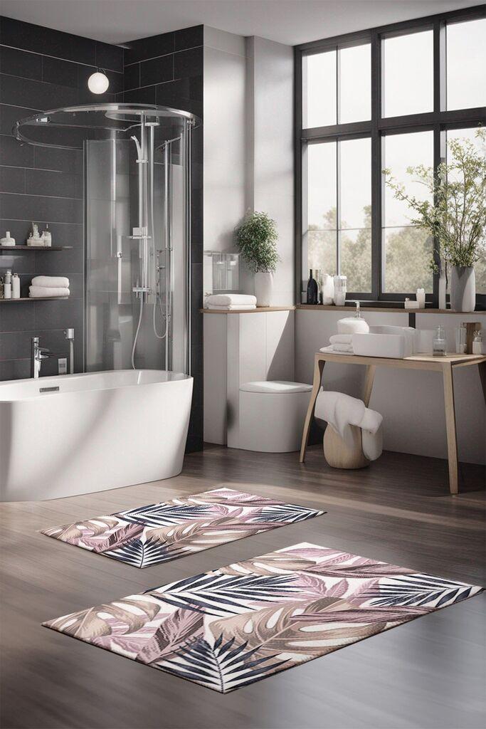 L'essentiel Maison Set prostirki za kupatilo CT-5324, 2 Komada, Smeđa