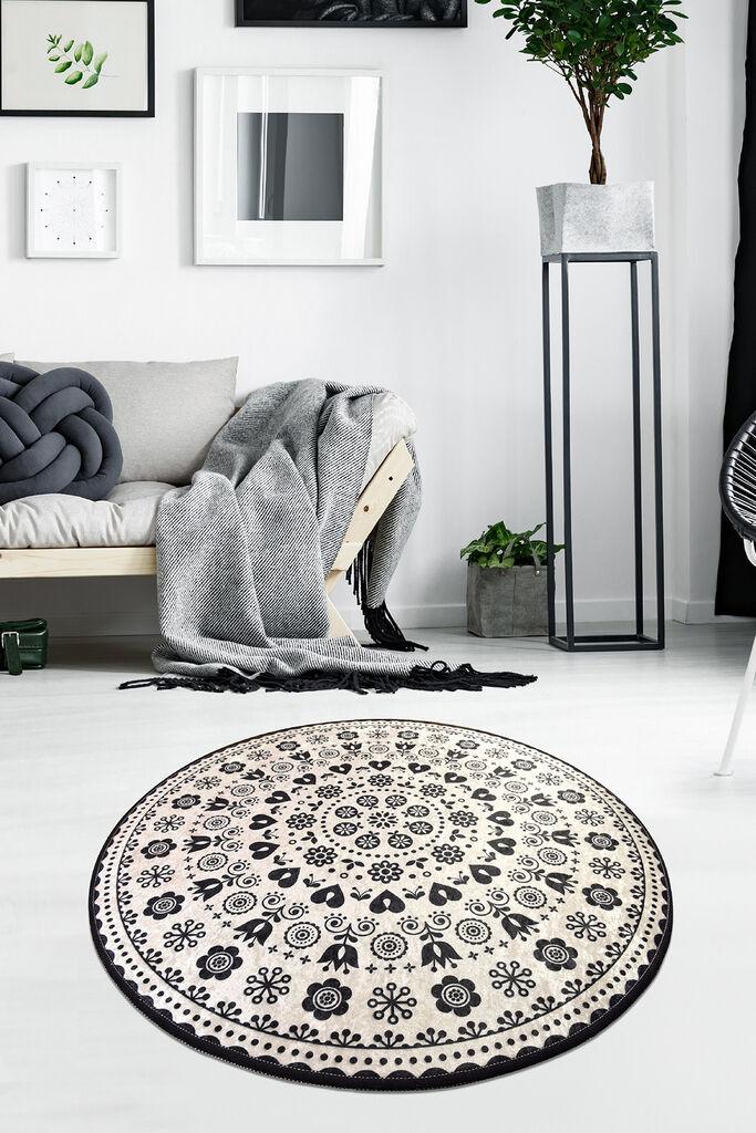 Conceptum Hypnose Tepih Venice, O140cm, Crni