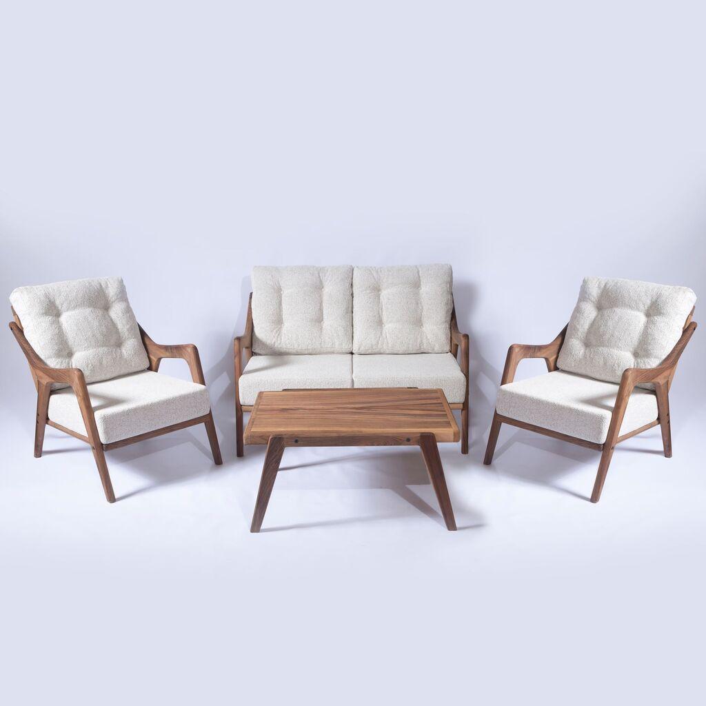 Hanah Home Baštenski set sto, 2 stolice i dvosed MYC01, Beli