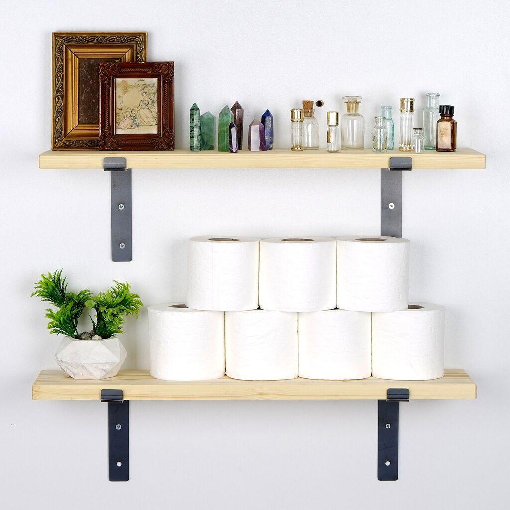 Hanah Home Polica Lam001, Drvena, 60x16x14 cm, Boje hrasta