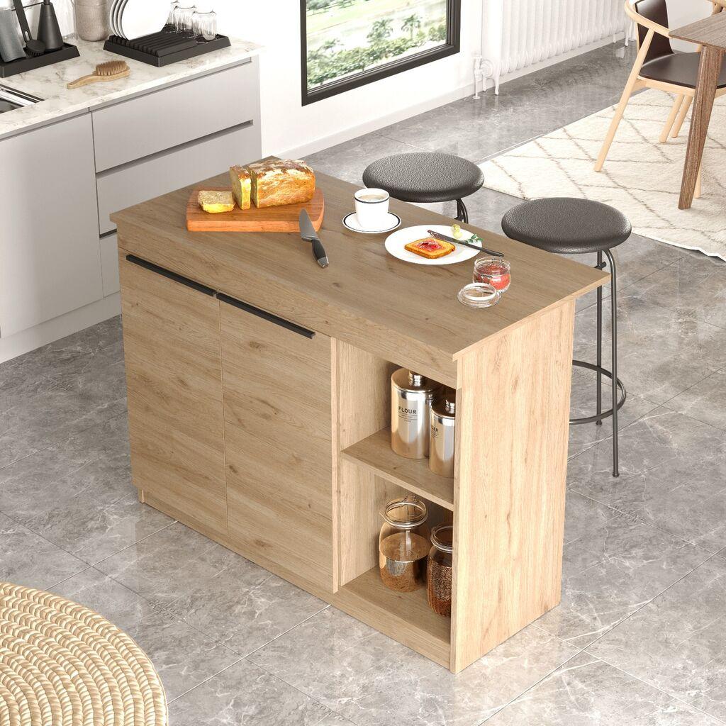 Hanah Home Kuhinjski sto OR2-S, 120x60x88.2 cm, Hrast
