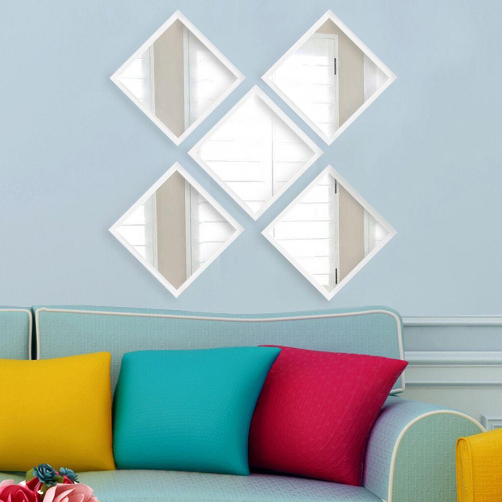 Wallity Set ogledala SETAYNA_031, Beli