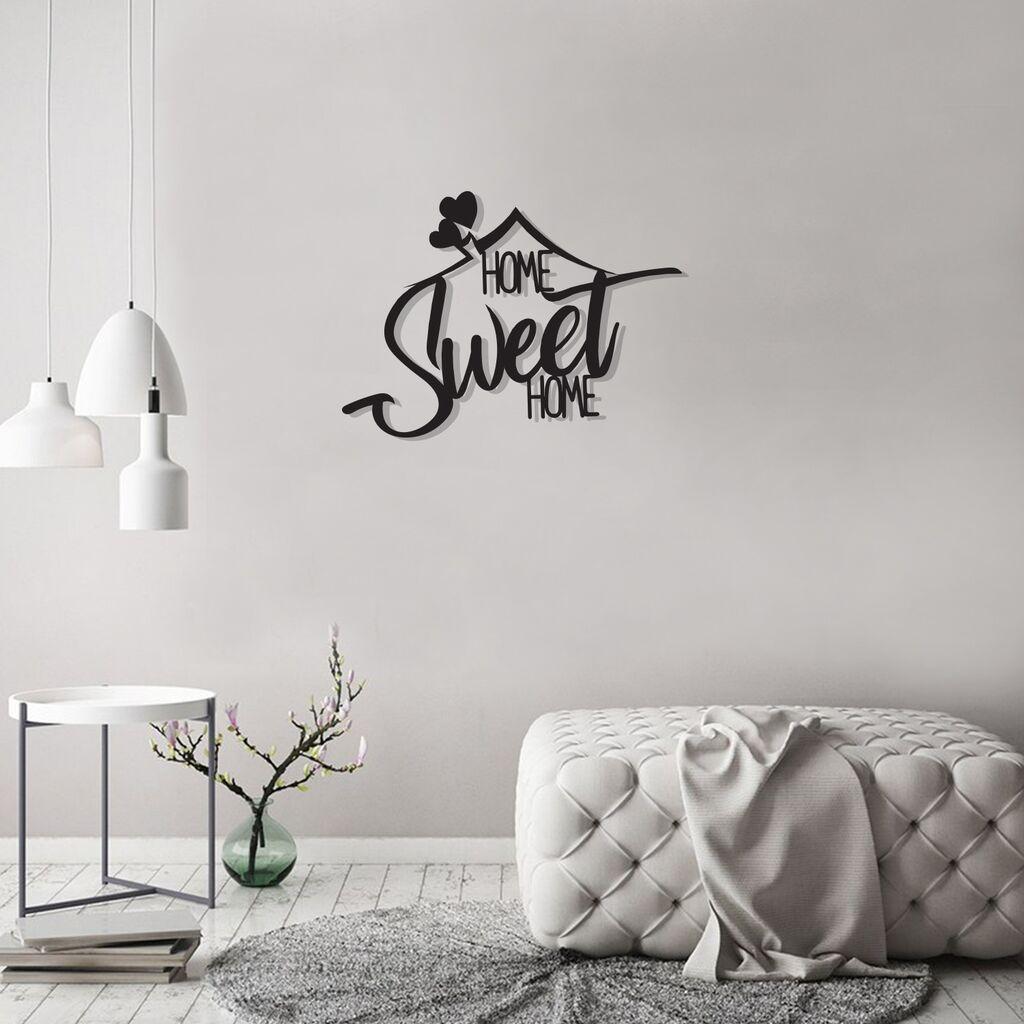 Wallity Zidna dekoracija Welcome 1, 50x70cm, Crna