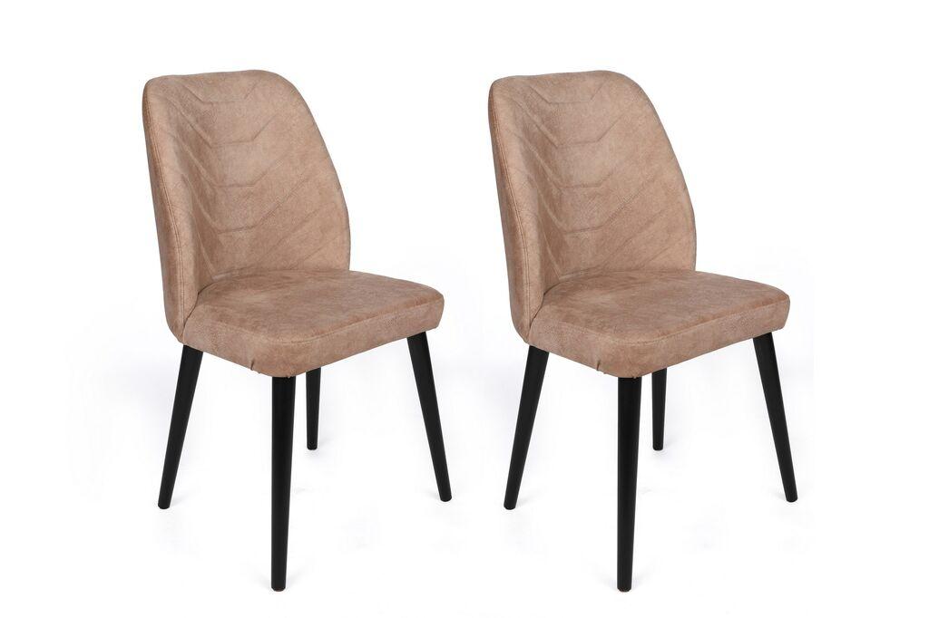 Hanah Home Set trpezarijskih stolica  Dallas 523 V2, 2 komada,  Smeđe boje