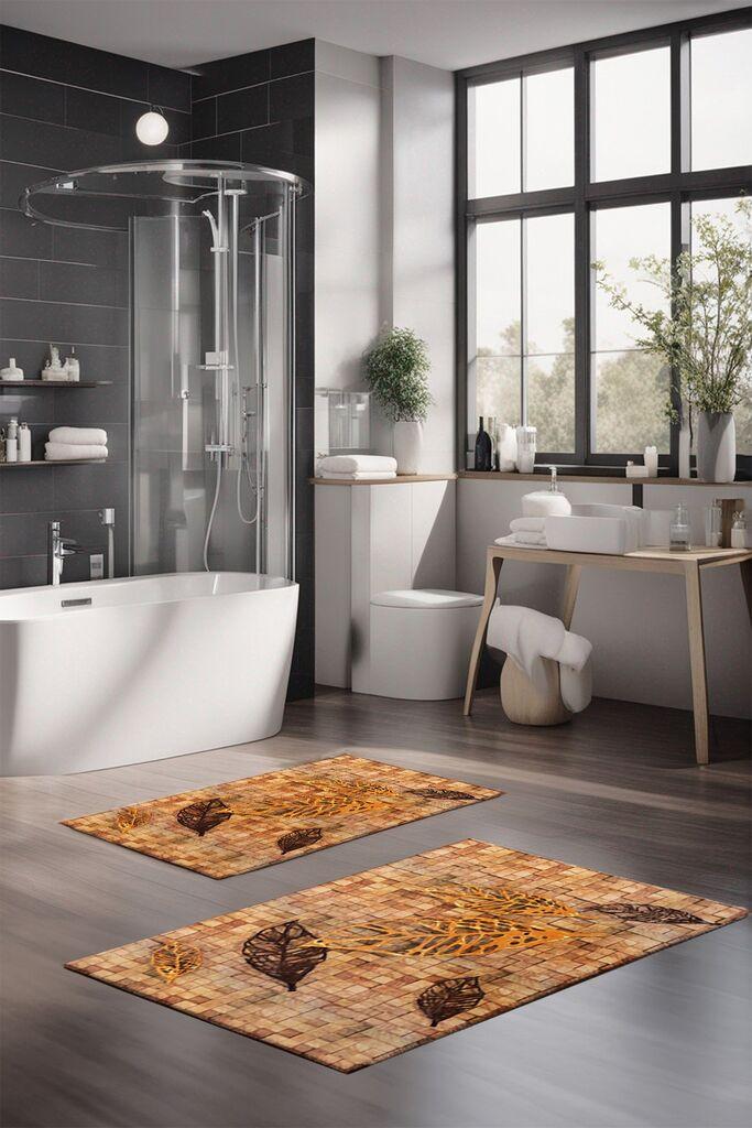 L'essentiel Maison Set prostirki za kupatilo CT-5361, 2 Komada, Smeđa