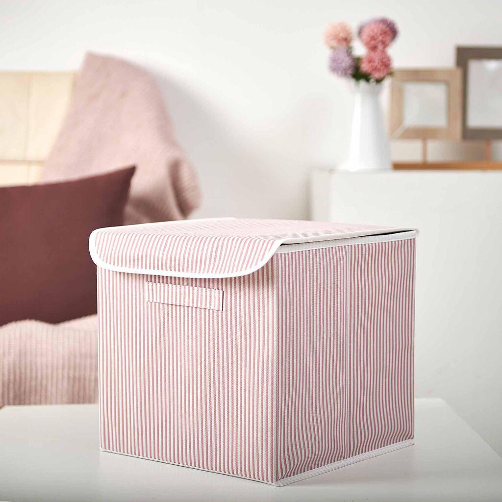 Aberto Design Kutija za odlaganje stvari YLC418, Roze-bela