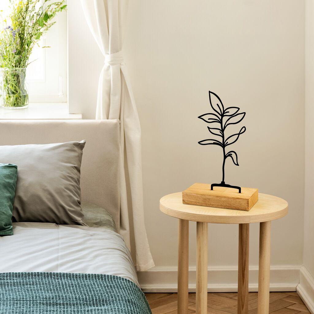 Aberto Design Dekorativna figura Sapling, 28x8x17 cm, Crna