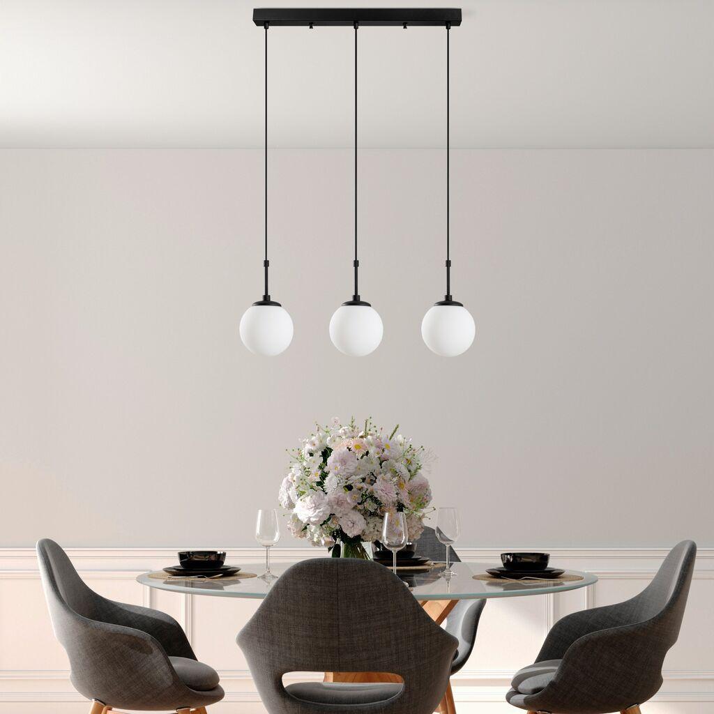 Opviq Luster Orbital-15-14011, 65x15x115cm, IP20, Belo-crni