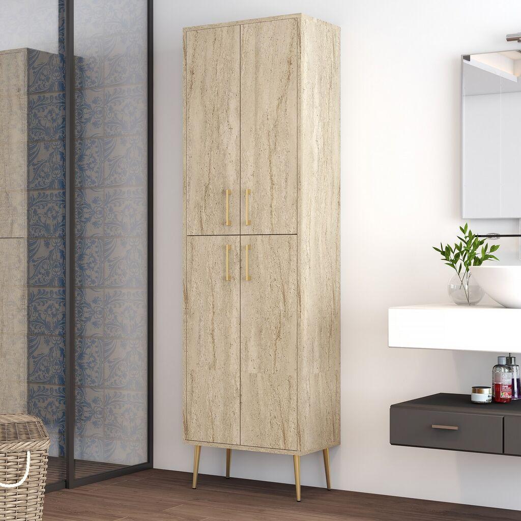 Hanah Home Višenamenski ormar Berlin A, 60 x200 x35 cm, Smeđi