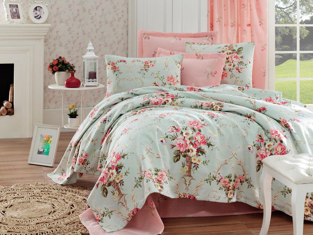 L'essentiel Maison Set Double prekrivač Alanur, 200x235cm, Menta