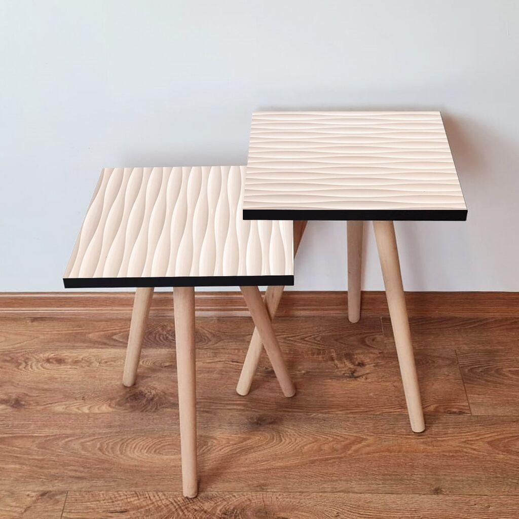 Hanah Home Set klub stočića 2Shp394, 2 komada, Šareni