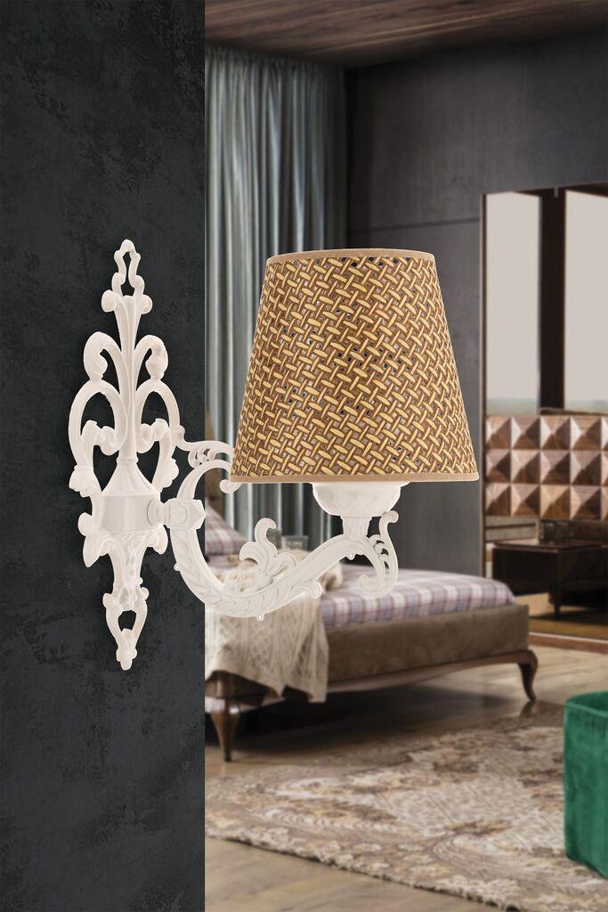Opviq Zidna lampa Claire Hazeran, 15x10x13cm, IP20, Bež-bela