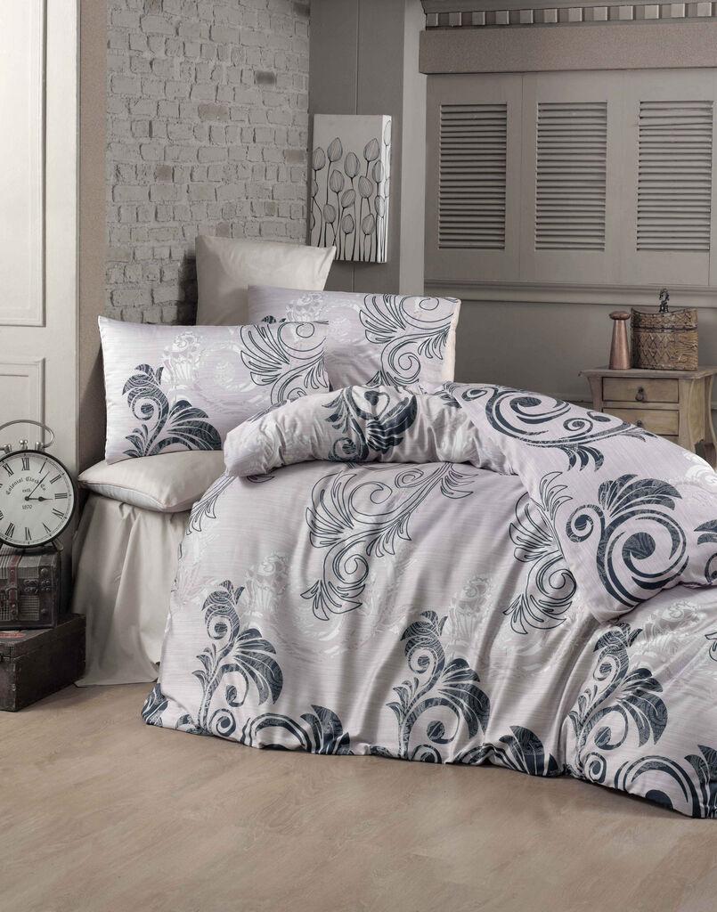L'essentiel Maison Komplet posteljine Ottoman, 160x220cm, Siva