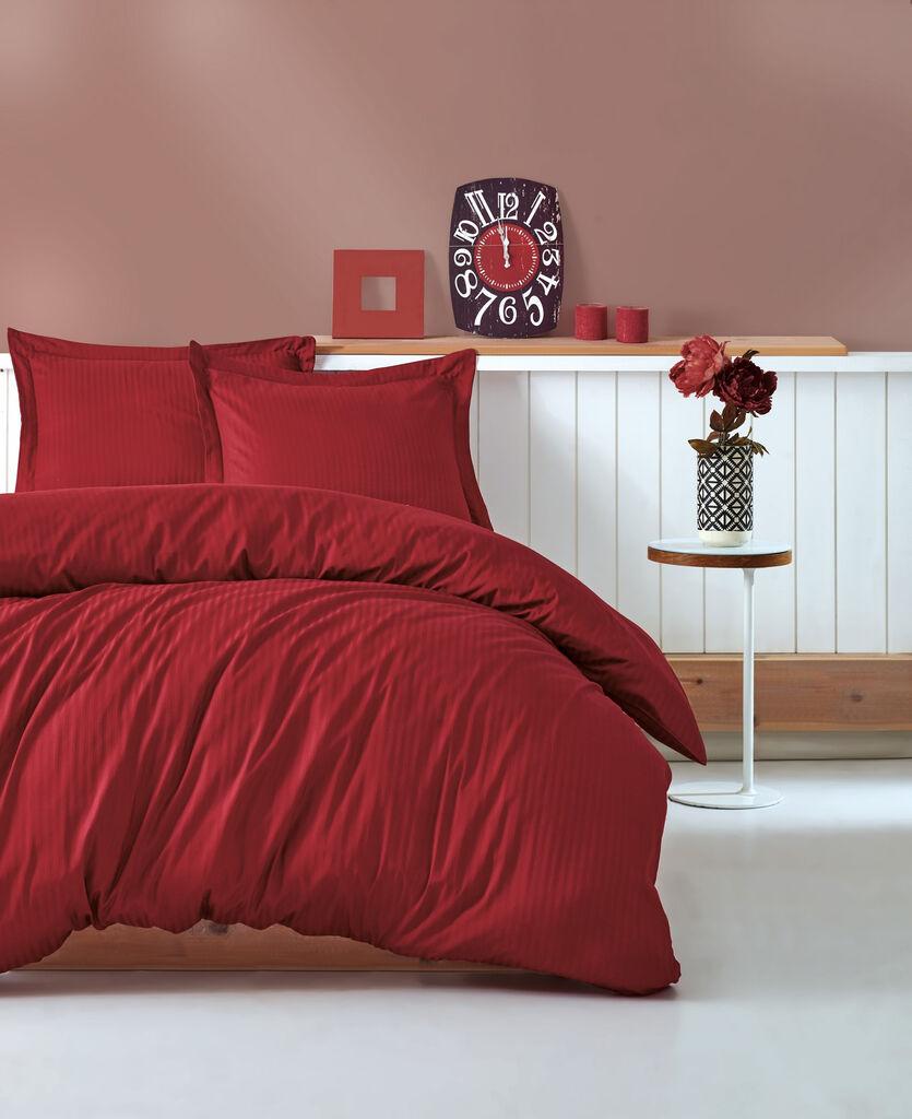 L'essentiel Maison Komplet posteljina Stripe, 200x220 cm, Crvena