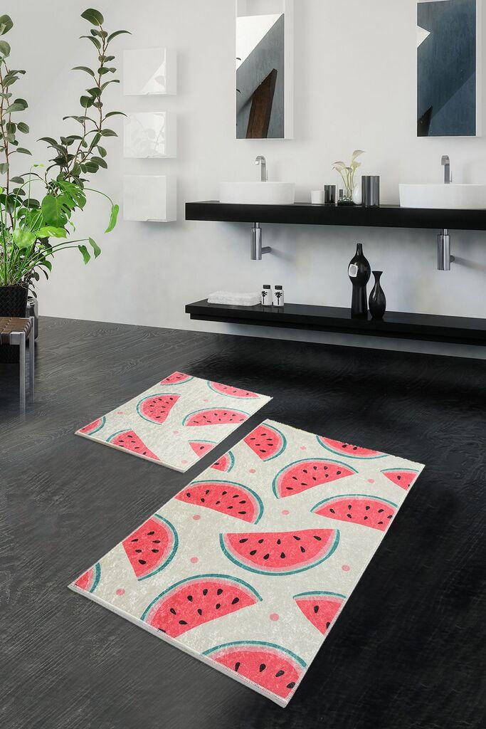 L'essentiel Maison Set 2 prostirke za kupatilo Šareni