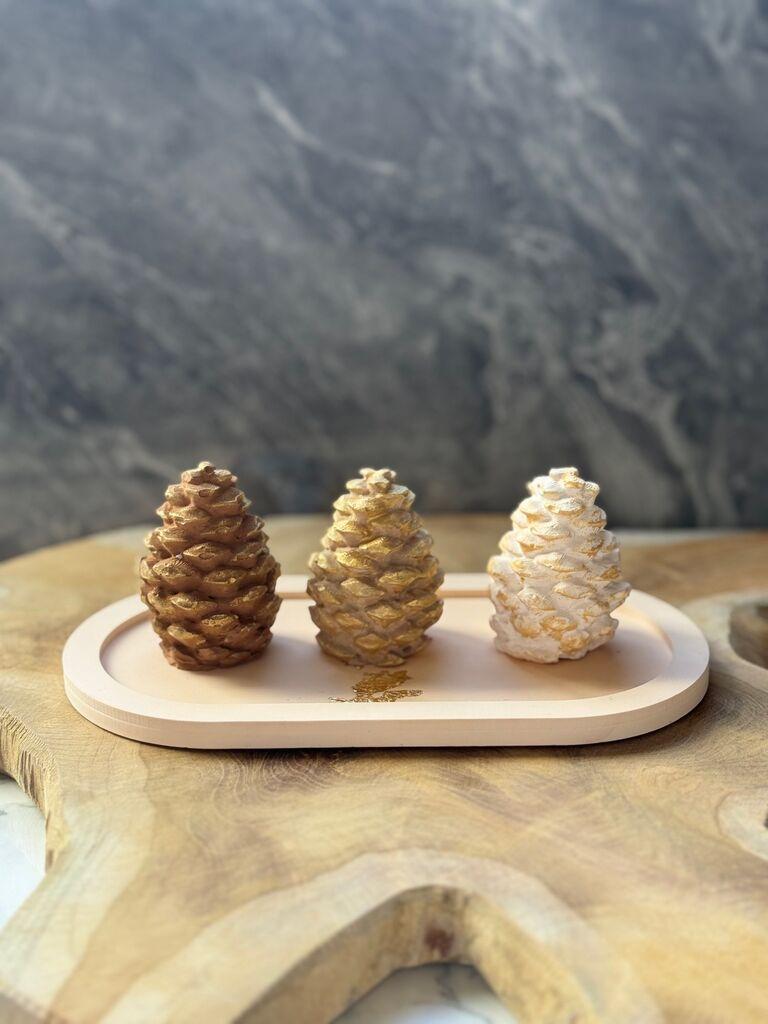 Aberto Design Set Dekorativnih figura Christmas Stone Set2, Šareni