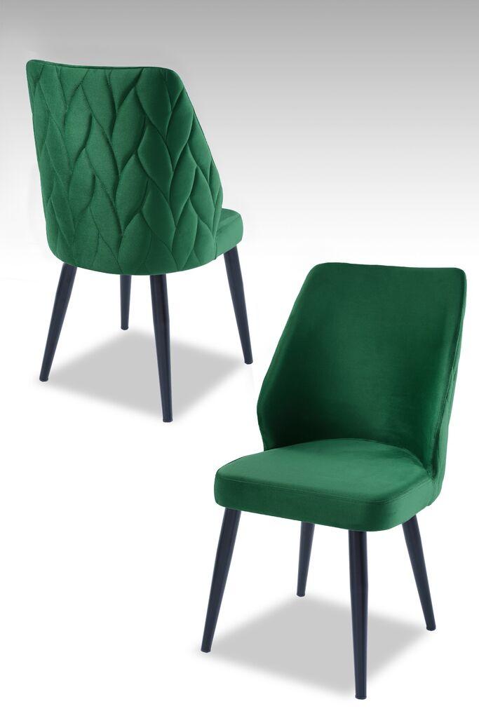 Hanah Home Set stolica Pufi, 48x90x43 cm, 2 komada, Zelene
