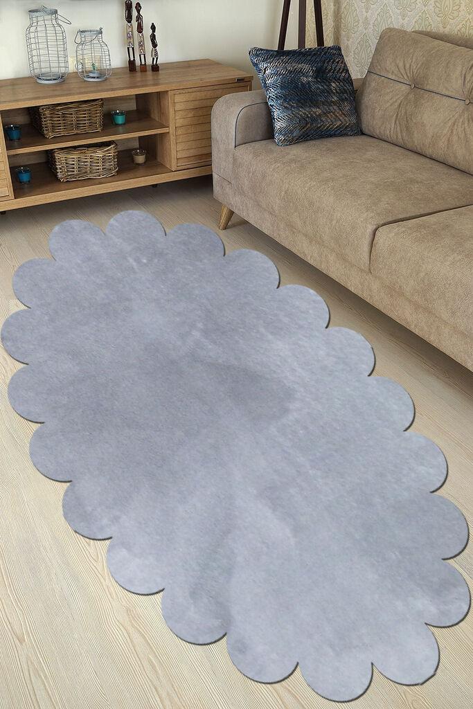 Conceptum Hypnose Tepih Ellipse Daisy, 80x120 cm, Svetlosivi
