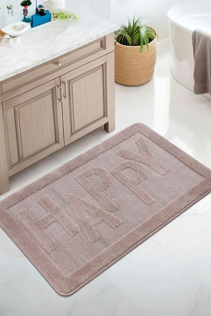 L'essentiel Maison Prostirka za kupatilo Happy, 60x100 cm, Braon