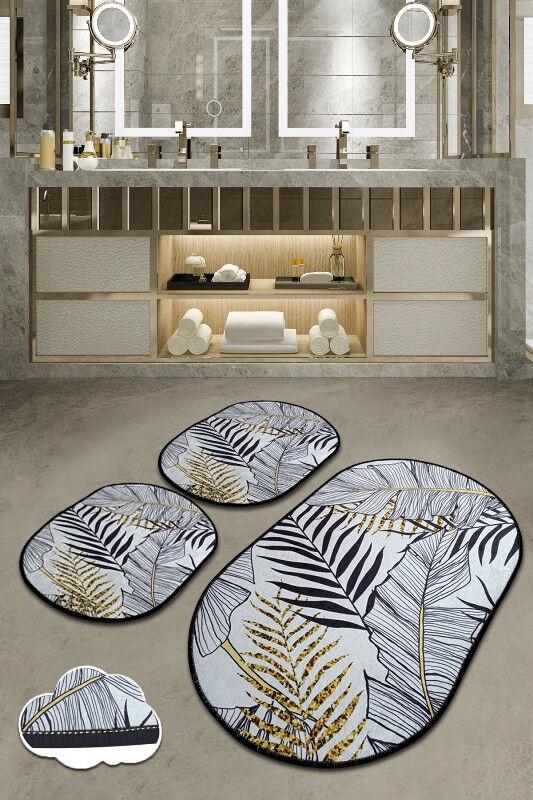 L'essentiel Maison Set 3 prostirke za kupatilo Šareni