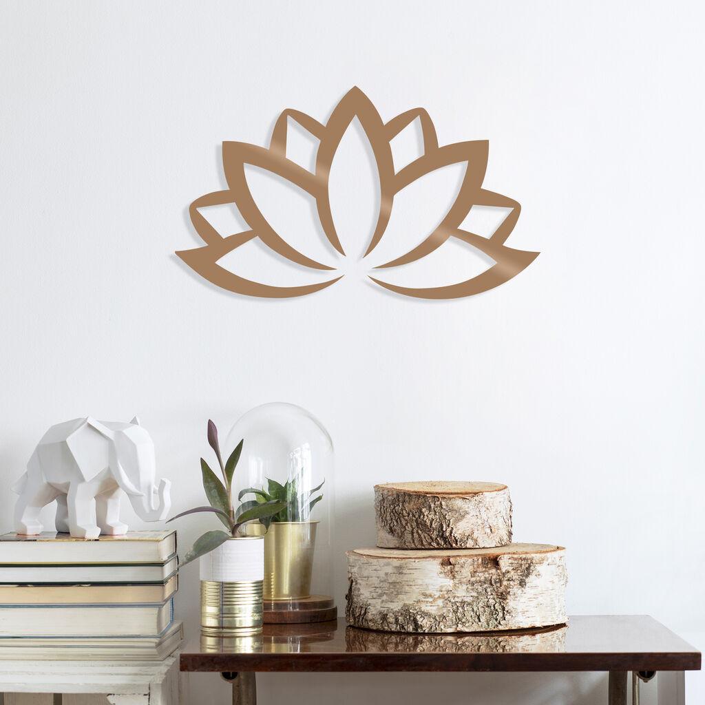 Wallity Zidna dekoracija Lotus Flower 2 Copper, 60x35cm