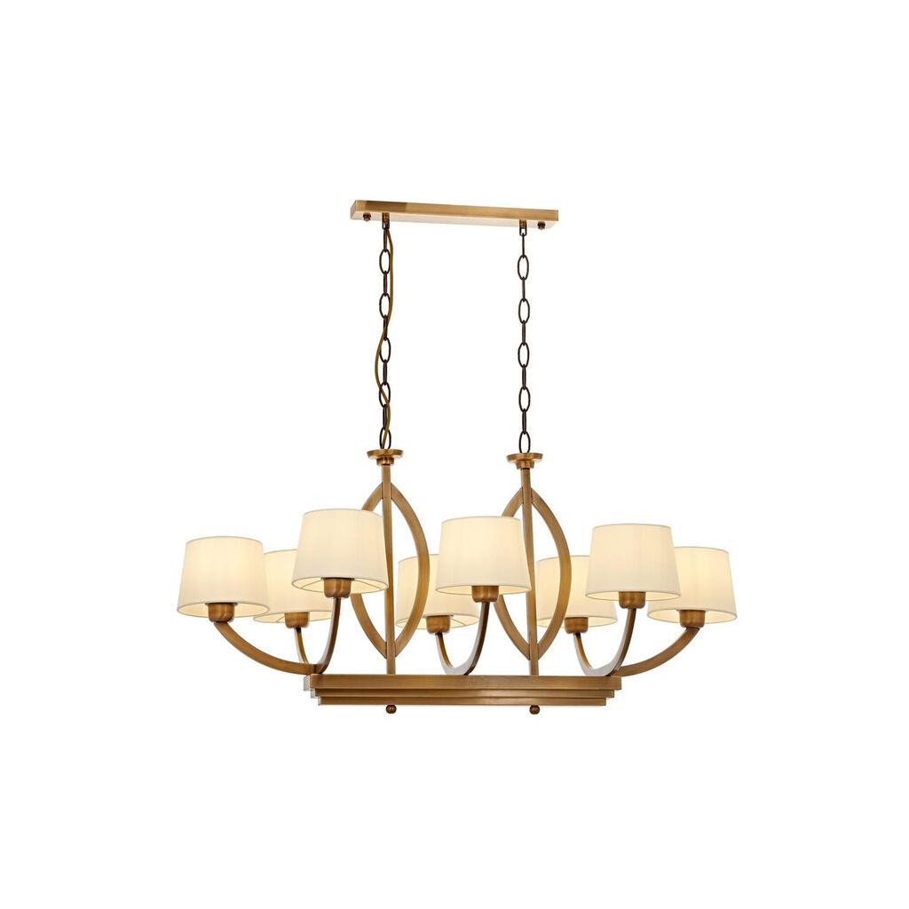 Opviq Luster Av-1876-8Es-Ym, 90x100x55 cm, Braon-krem