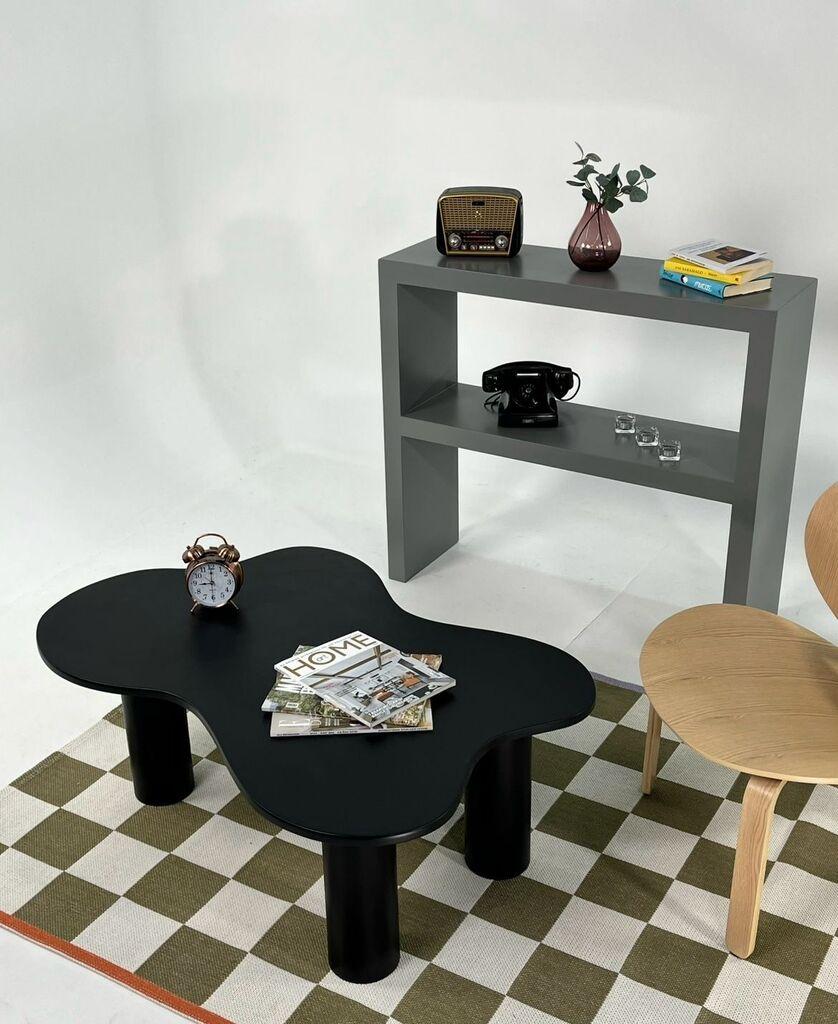 Hanah Home Klub sto Bloom, 110x40x70 cm, Crni