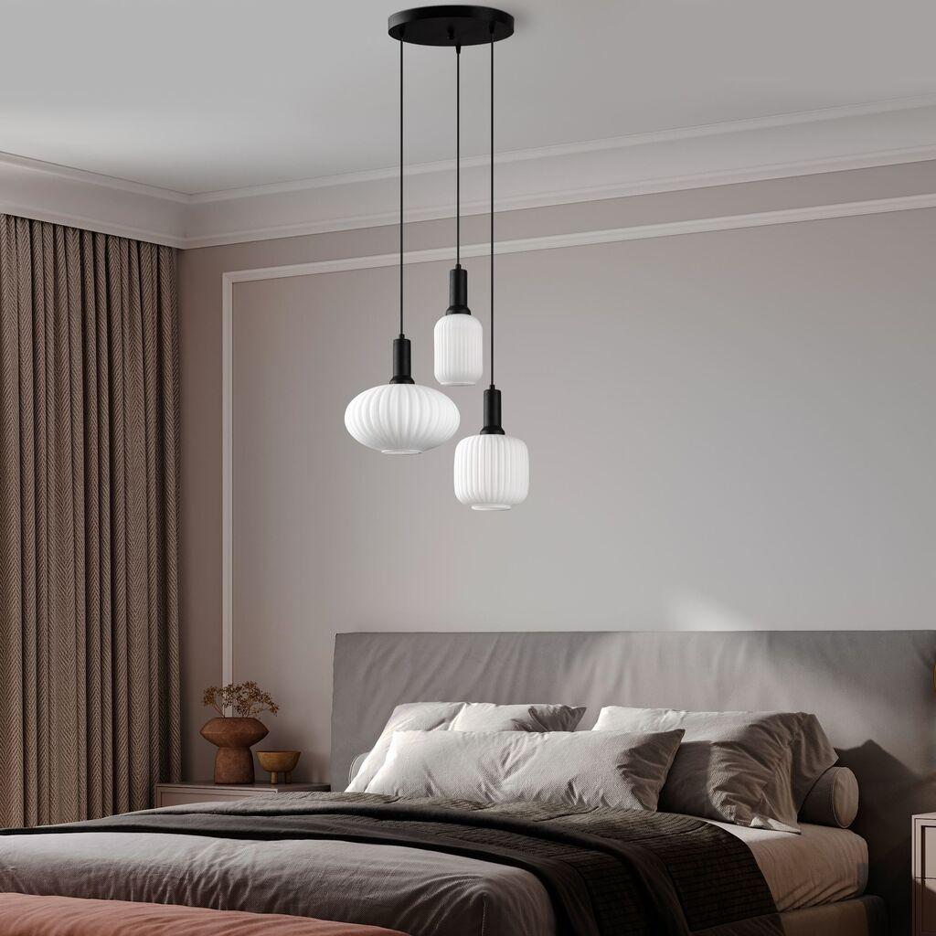 Opviq Luster Asker-15202, 55x55x130cm, IP20, Belo-crni
