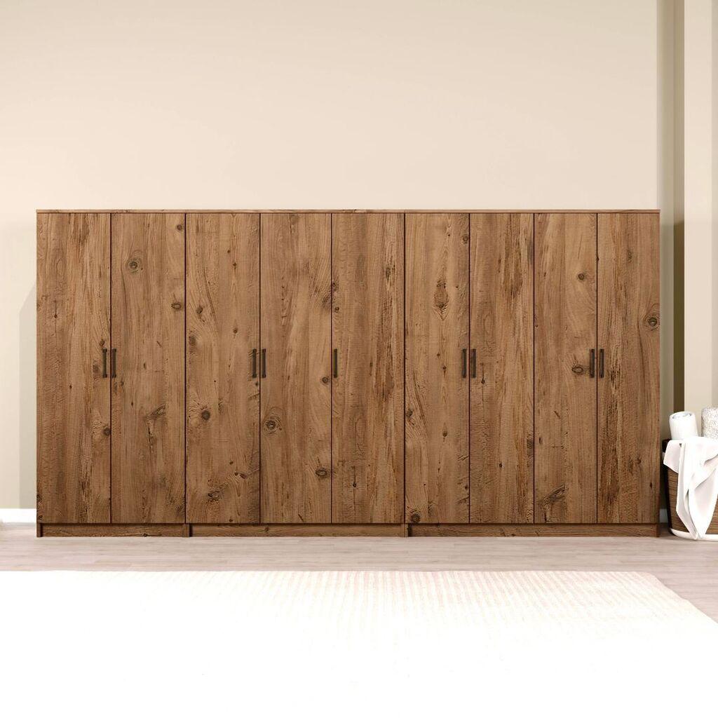Hanah Home Ormar Kardelen 1600-124, 340x180x51,8 cm, , Braon