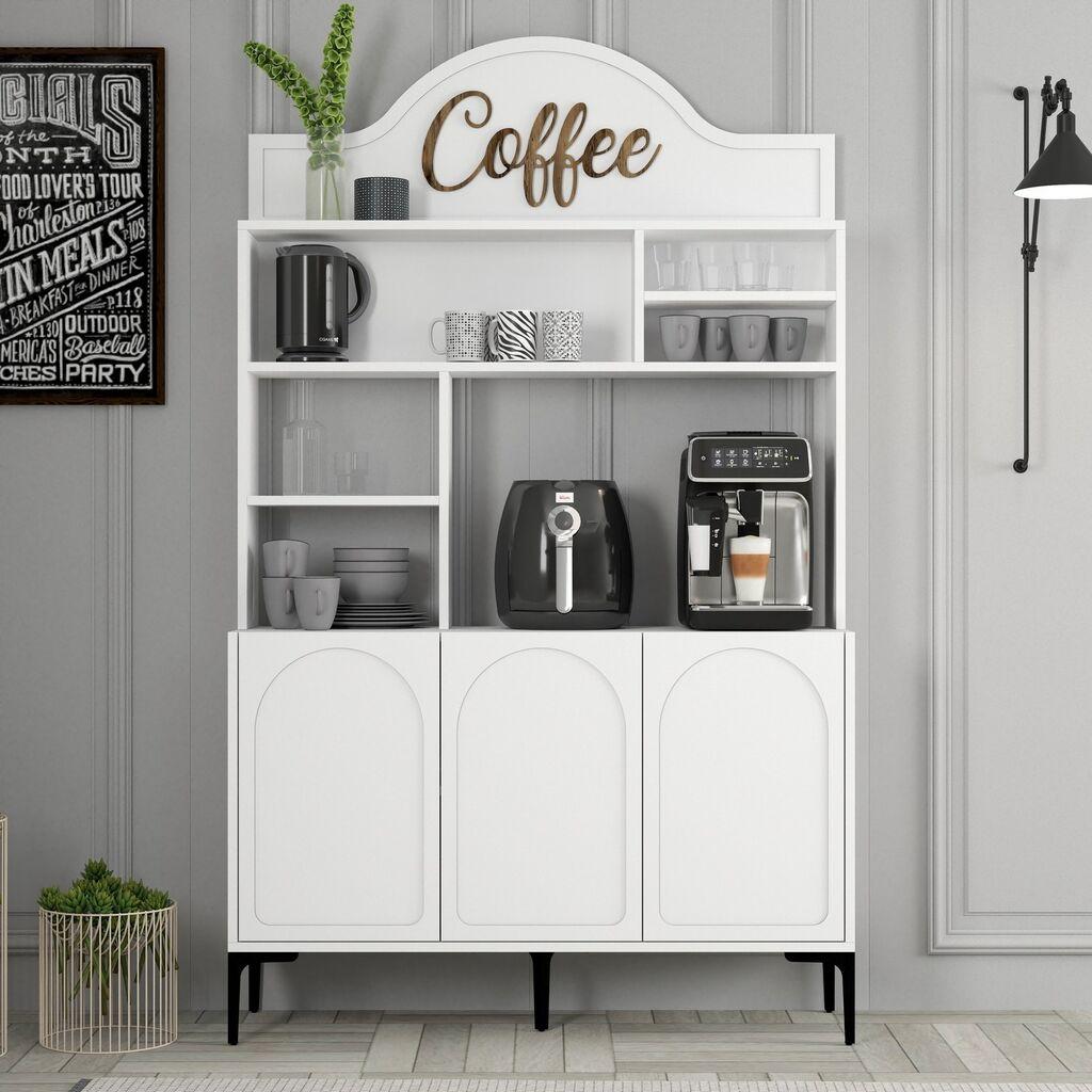 Hanah Home Kuhinjski ormar Lyon 120, Belo-crni