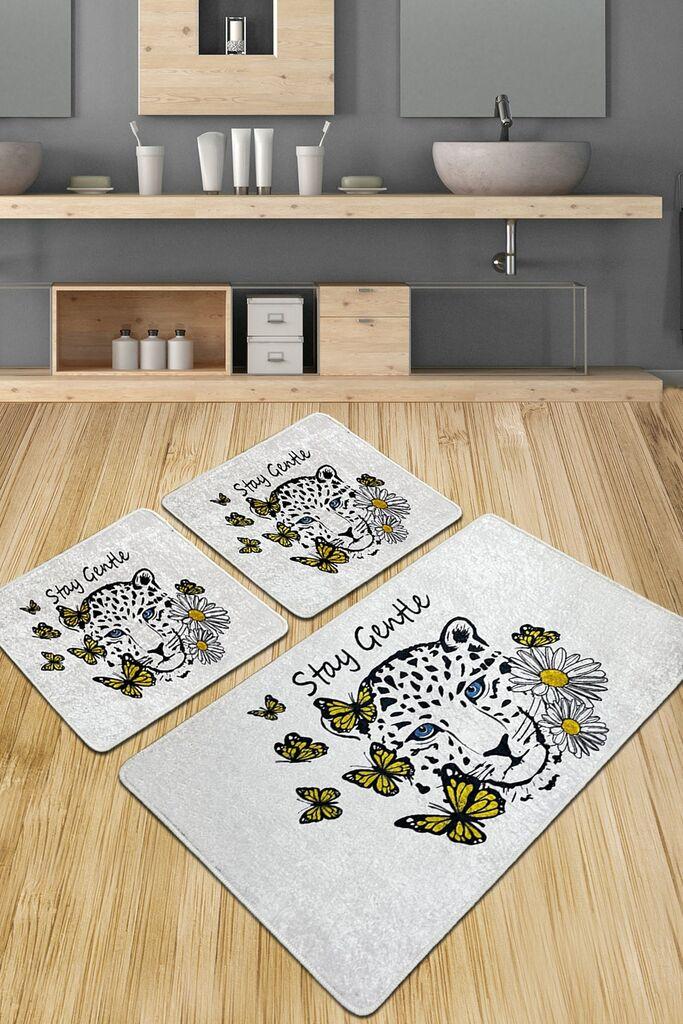 L'essentiel Maison Set 3 prostirke za kupatilo Šareni