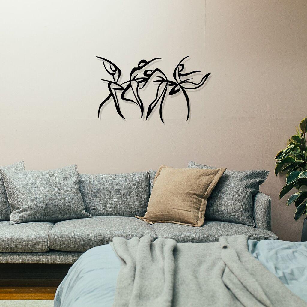 Wallity Zidna dekoracija Felicita S, 66x38cm, Crna