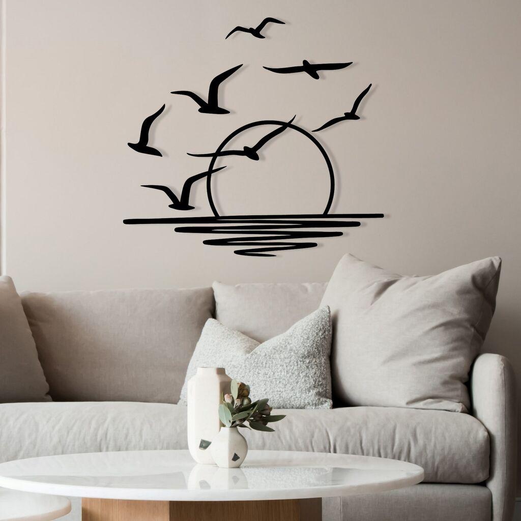 Wallity Zidna dekoracija Spiaggia, 115x49cm, Crna