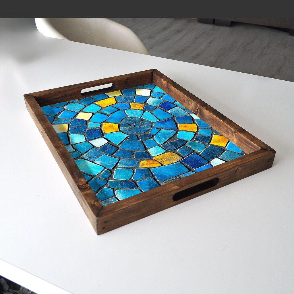 Aberto Design Poslužavnik REF021 48 x 38 x 4 cm, Šareni