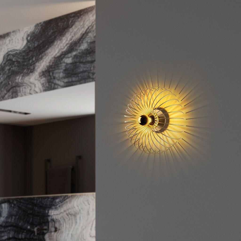 Opviq Zidna lampa Karsortel-N-645-1, 36x12x36cm, IP20, Zlatna boje