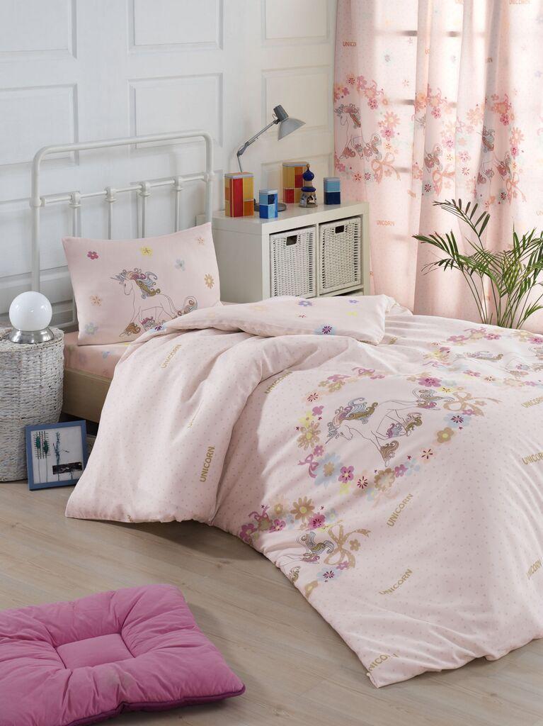 L'essentiel Maison Komplet posteljine Unicornlar, 160x220cm, Roze