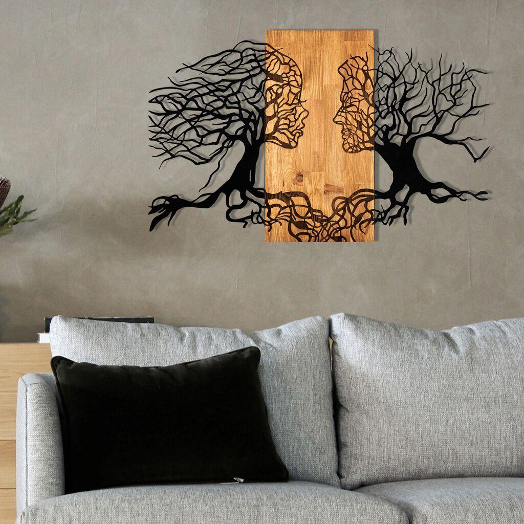 Wallity Zidna dekoracija 92x58 cm braon-crna
